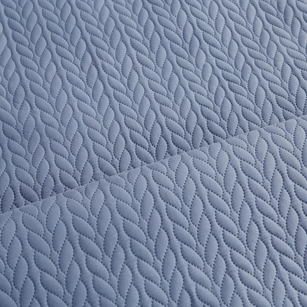 3 Piece Quilt Set, Coverlet Set, Pinsonic Quilted. Queen Size 90x96‎ inches Blue